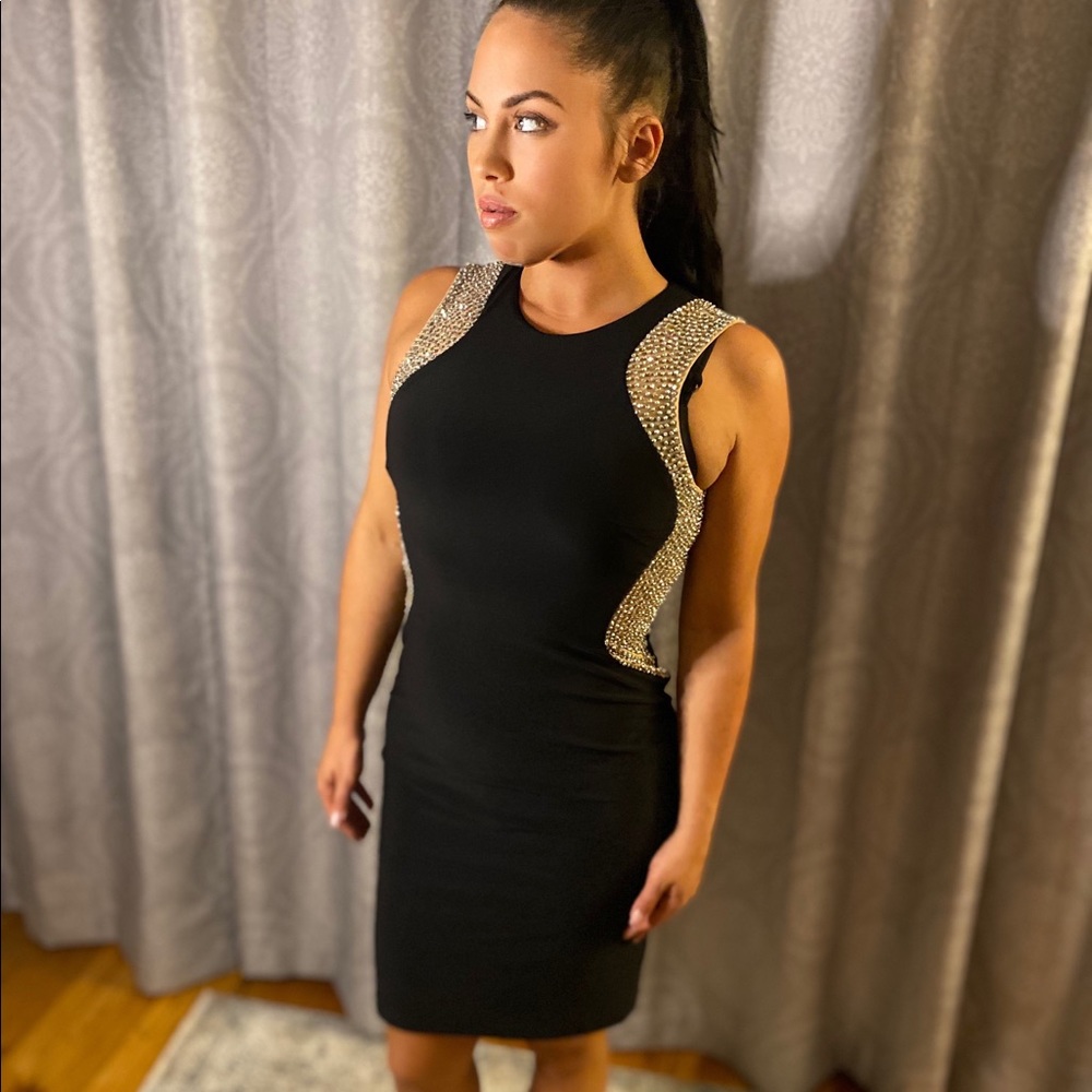 Black cocktail dress